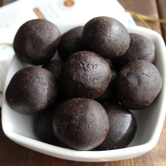 No Bake Brownie Bites - Recipe photo by simplegreenmoms
