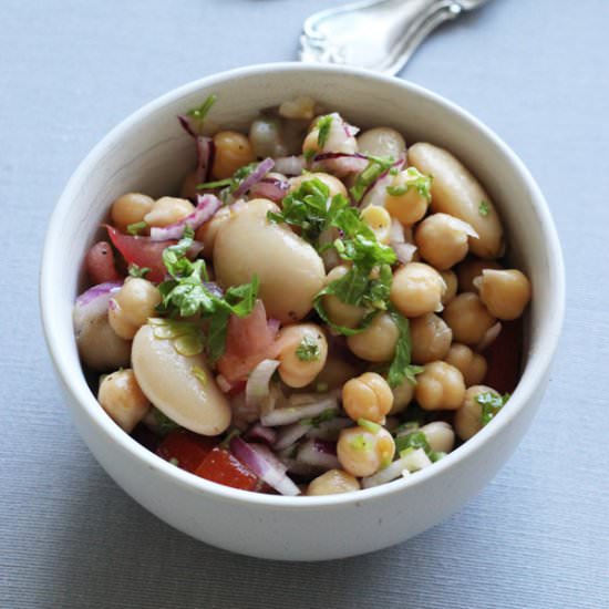 Easy Three Bean Salad - Recipe photo by Elegantlyvegan