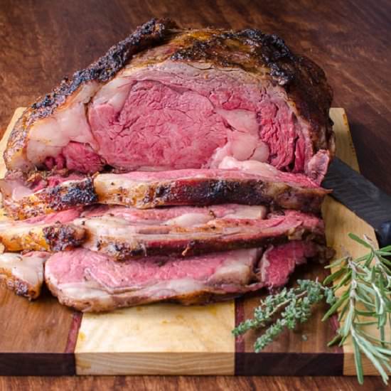 Perfect Smoked Barbecue Prime Rib - Recipe photo by slapyodaddybbq