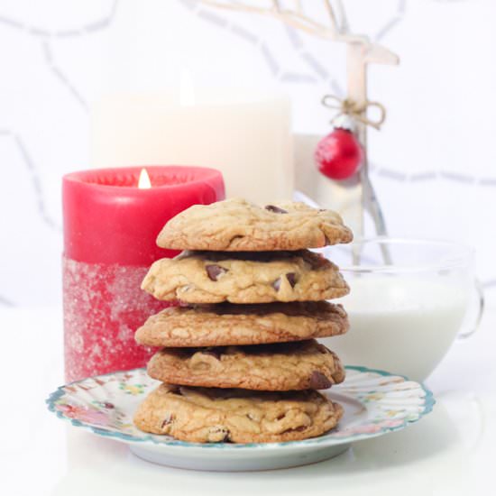 Chewy Chocolate Chip Pecan Cookies - Recipe photo by chef julie yoon