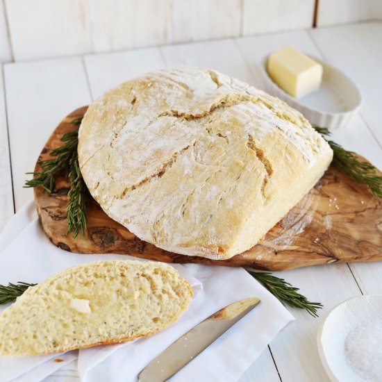 Rosemary Olive Oil Bread - Recipe photo by abeautifulmessblog