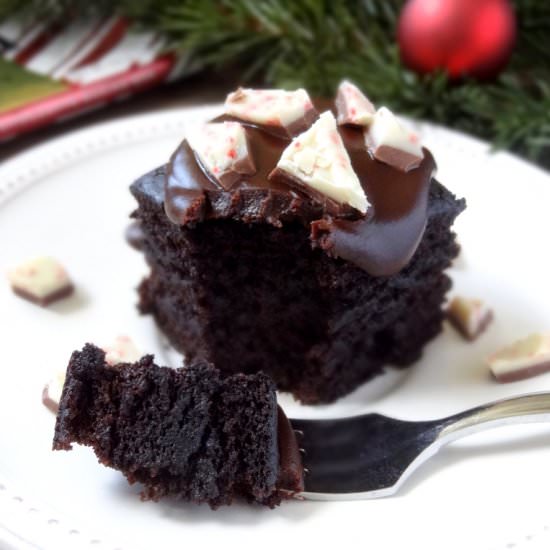Baileys Peppermint Chocolate Cake - Recipe photo by PutOnYourCakePants