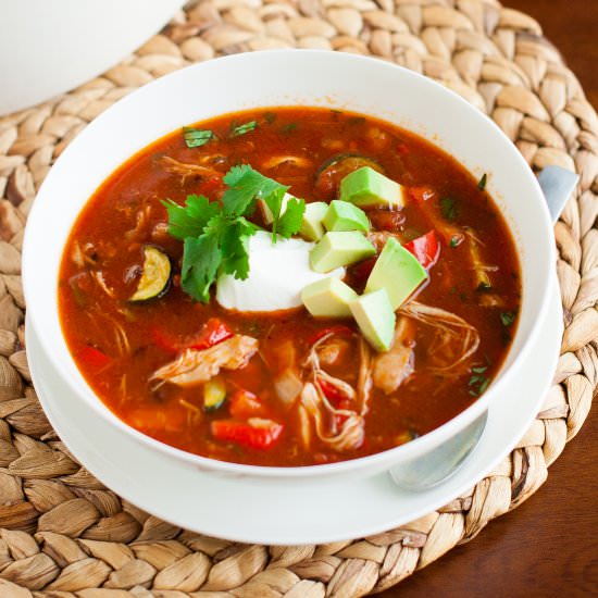 Gluten Free Chicken Tortilla Soup - Recipe photo by My Natural Family