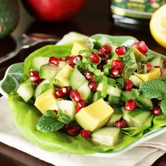 Avocado & Pomegranate Salad - Recipe photo by thekitchenismyplayground