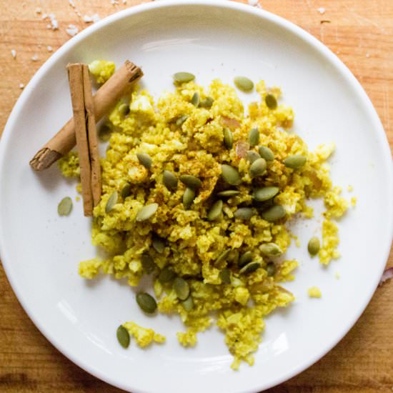 Cauliflower Rice with Turmeric - Recipe photo by soul-beet