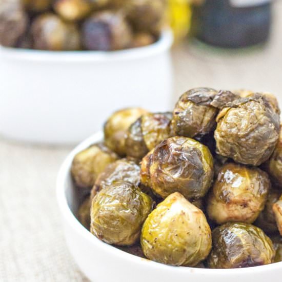 Balsamic Roasted Brussels Sprouts - Recipe photo by thebigmansworld