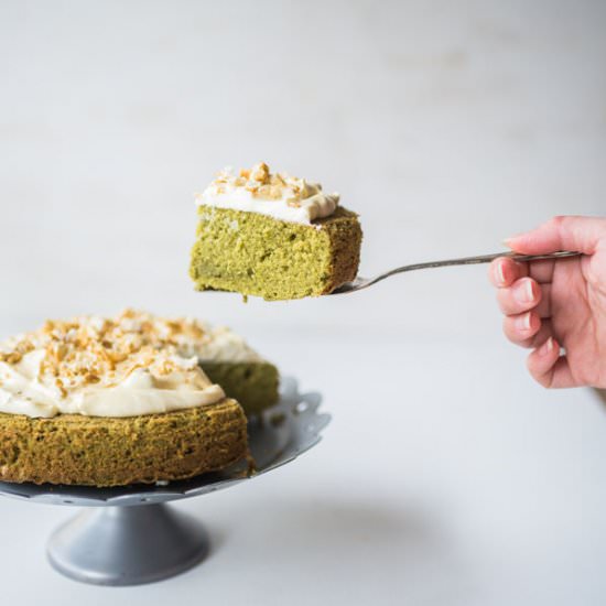 Matcha (Green Tea) Sponge Cake - Recipe photo by msihua