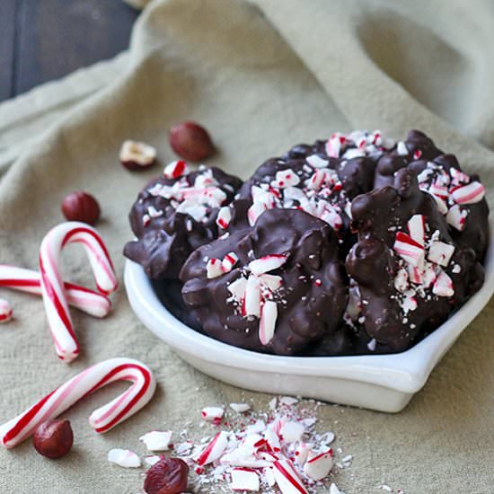 Peppermint Hazelnut Clusters - Recipe photo by TiasKitchen