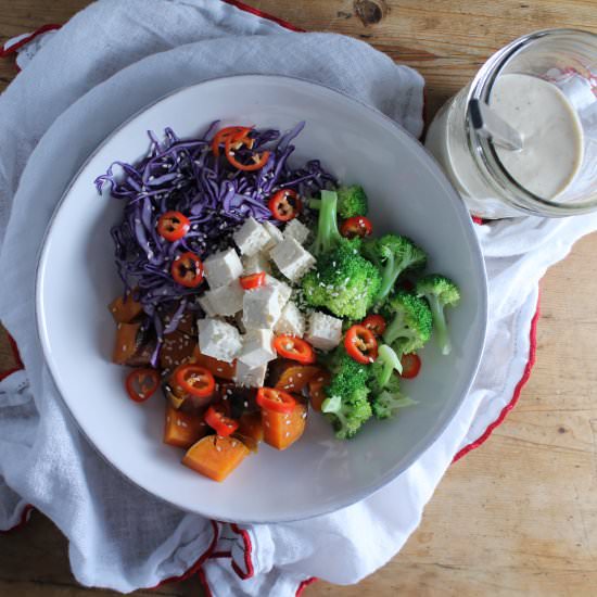 Veggie Bowl + Lemon Tahini Dressing - Recipe photo by hungryinlove