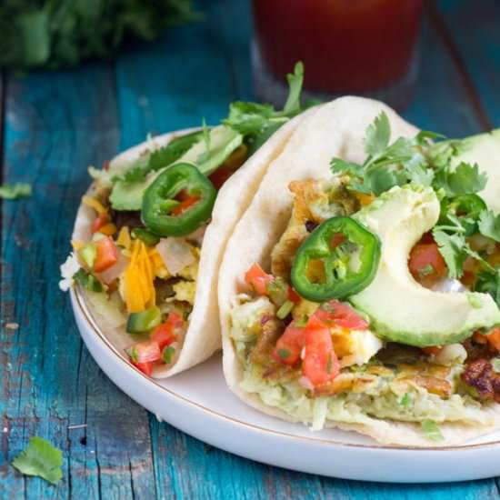 Avocado Latkes Breakfast Taco - Recipe photo by WhatJewWannaEat