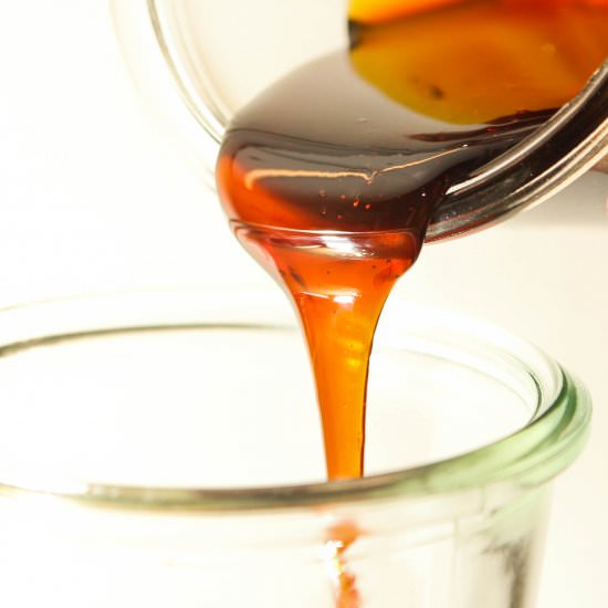 Caramelized apple vinegar syrup - Recipe photo by Ravfood