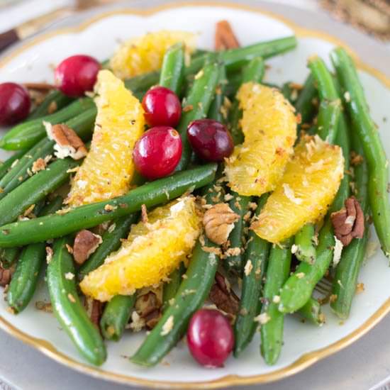 Citrus Green Beans with Pecans - Recipe photo by Simple Healthy Kitchen