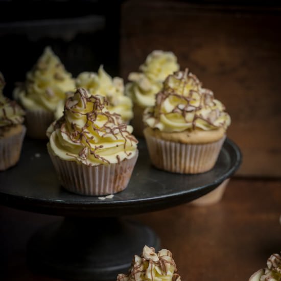 Frangelico Cupcakes - Recipe photo by Little Box Brownie