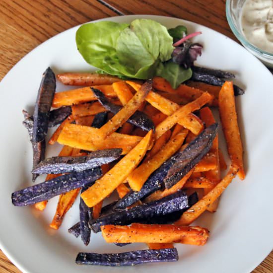 Lemongrass Sweet Potato Fries - Recipe photo by practiganic