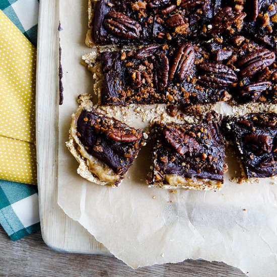 Coconut Pecan Chocolate Squares - Recipe photo by sundaymorning bananapancakes