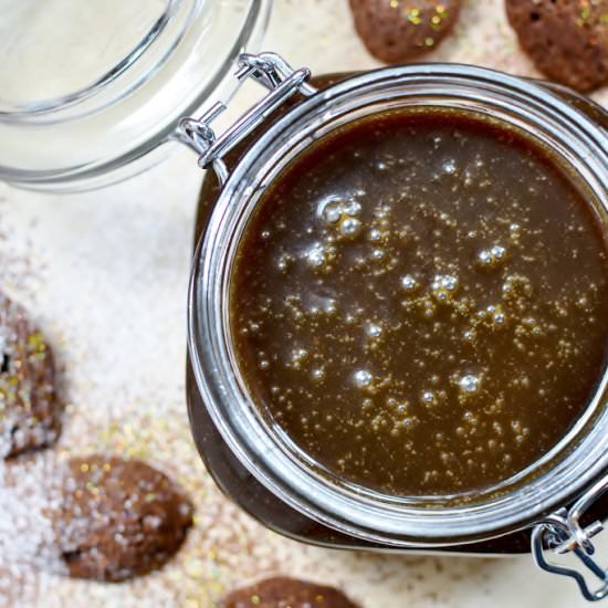 Salted Caramel Dipping Sauce - Recipe photo by Urvashi Roe