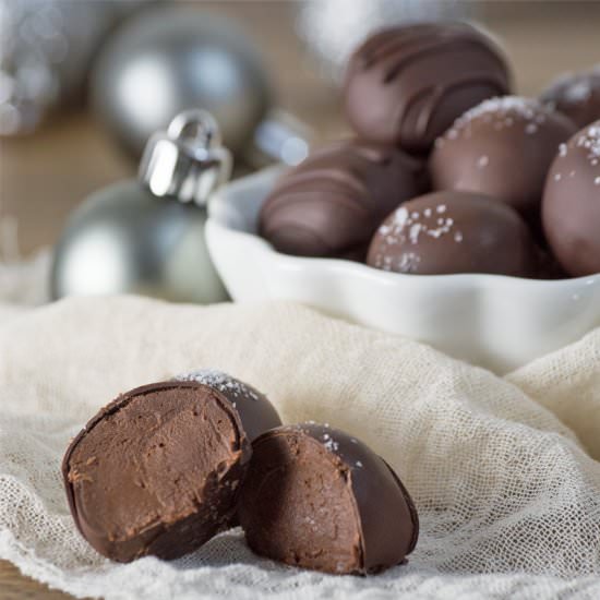 Peppermint Chocolate Truffles - Recipe photo by ourpaleolife