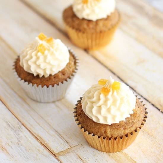 Sweet Potato Cupcakes w/ Amaretto - Recipe photo by thegoldlininggirl