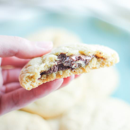 Nutella Stuffed Sugar Cookies - Recipe photo by Honest and Tasty