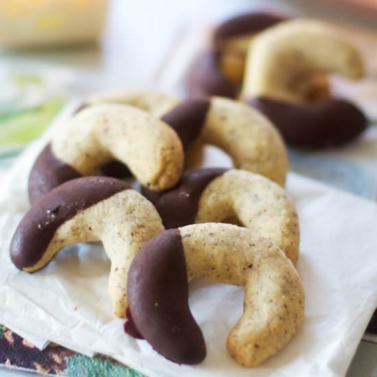 Hazelnut crescents - Recipe photo by Flobonneschoses