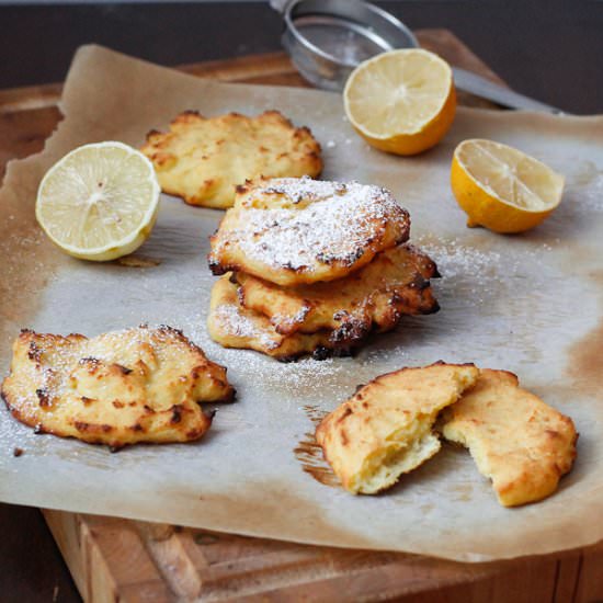 Lemon Ricotta Pancakes (gf, baked) - Recipe photo by ImmigrantsTable