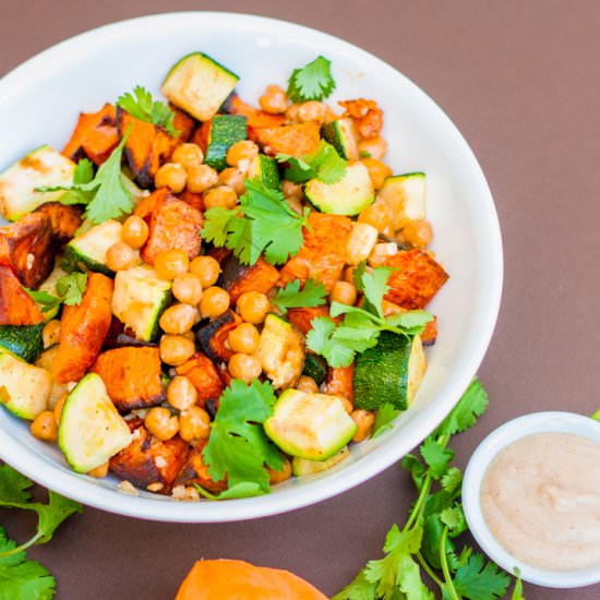 Mediterranean Sweet Potato Salad - Recipe photo by platingpixels