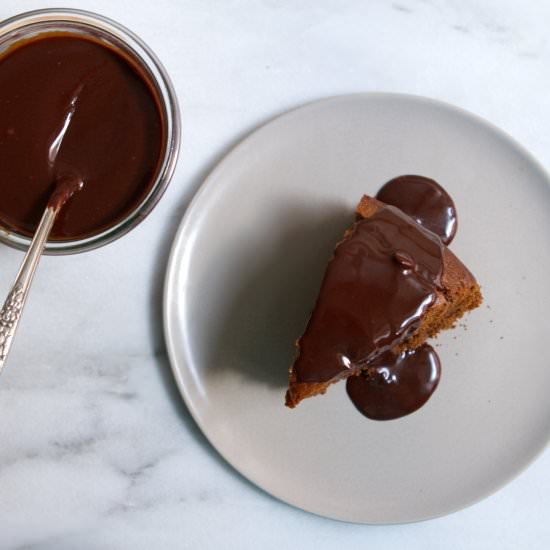 Gingerbread With Whiskey Ganache - Recipe photo by littlemarketkitchen