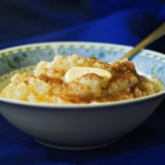 Scandinavian Rice Pudding - Recipe photo by Creative Vegan Cooking