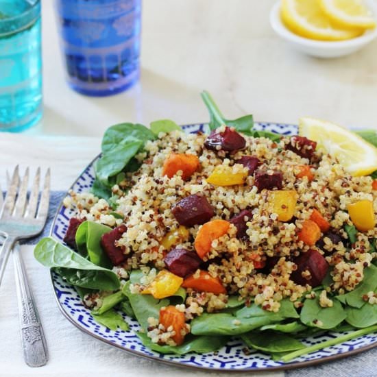 Moroccan Roasted Vegetable Quinoa - Recipe photo by Beela