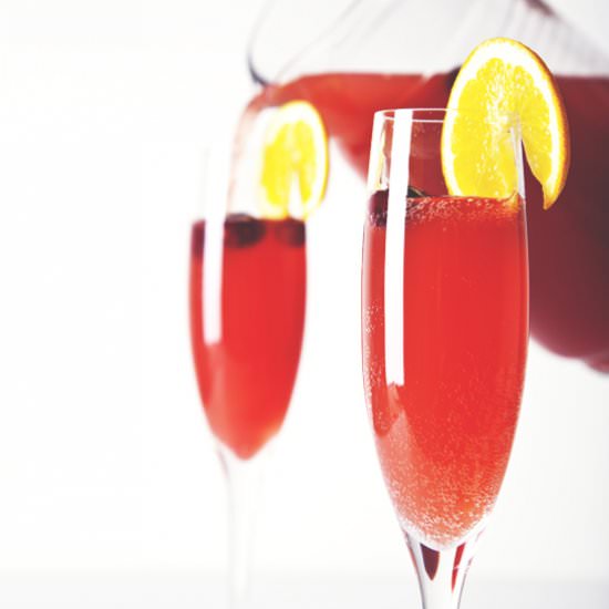 CRANBERRY KOMBUCHA MIMOSAS - Recipe photo by PicklesNHoney