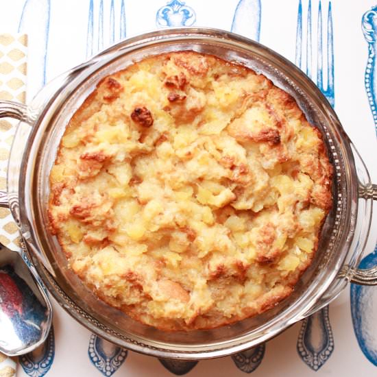 Scalloped Pineapple - Recipe photo by BigHairandFoodieFare