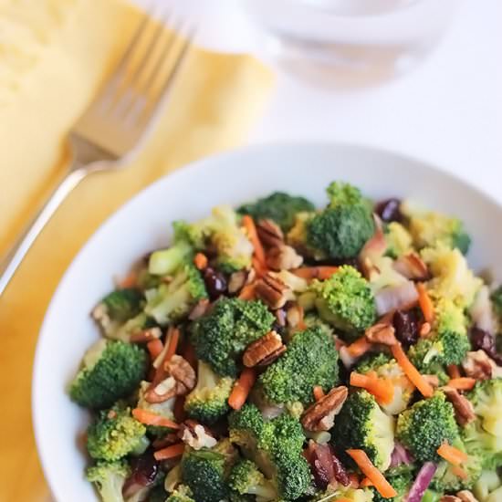 Broccoli Salad With Miso Sesame - Recipe photo by Thewholeserving