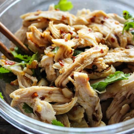 Spicy Shredded Chicken Salad - Recipe photo by Spice the Plate