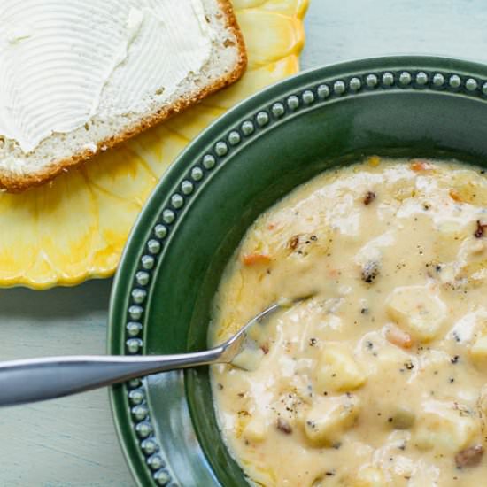 Cheddar Potato Soup - Recipe photo by prairiecalifornian
