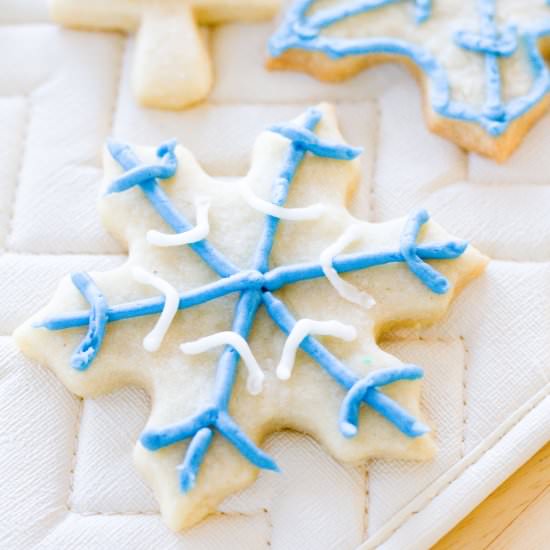 Soft-Baked Cutout Sugar Cookies - Recipe photo by a latte food