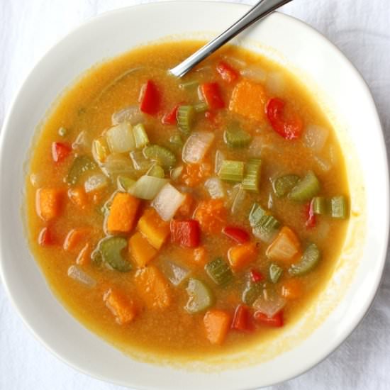 Asian Butternut Squash Soup - Recipe photo by Simply Playful Fare