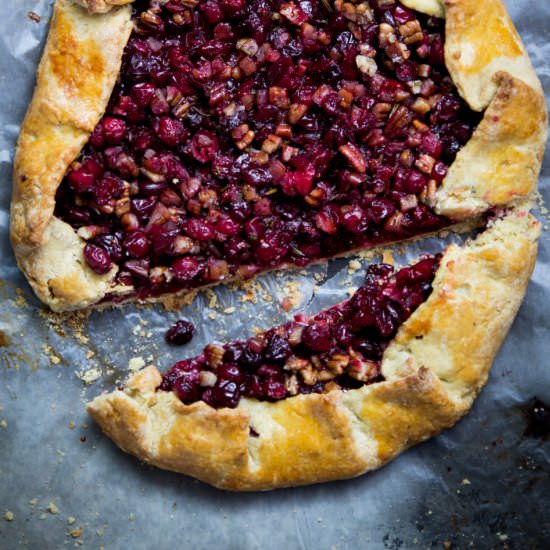 Cranberry & Pecan Galette - Recipe photo by thepvdhjournal