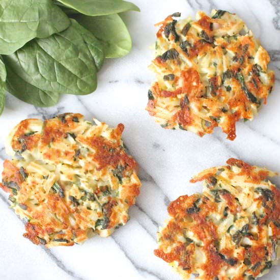 Spinach & Chicken Hash Brown Patty - Recipe photo by In Good Flavor