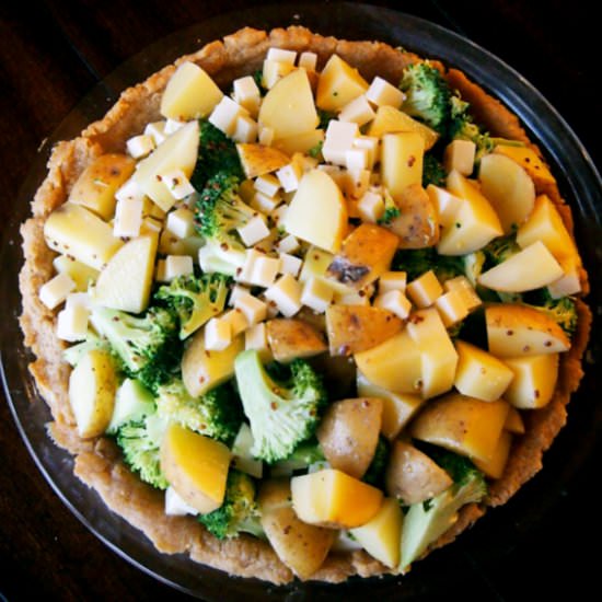 Broccoli, Potato and Gruyere Tart - Recipe photo by doublethyme