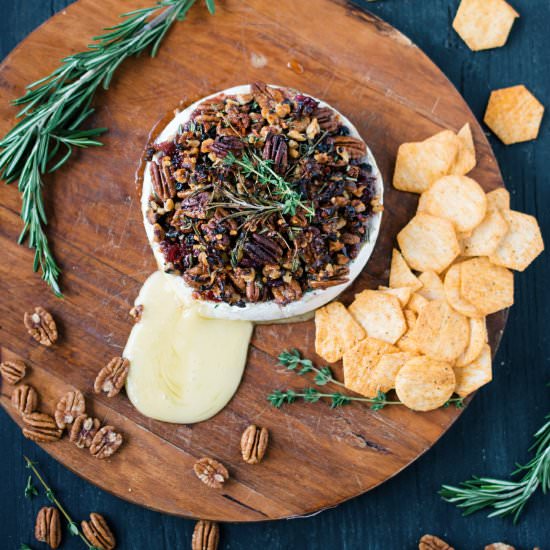 Baked Brie with Pecans - Recipe photo by Food Gays