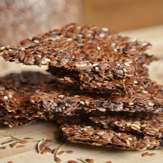 Flax Crackers - Recipe photo by theorangefairy