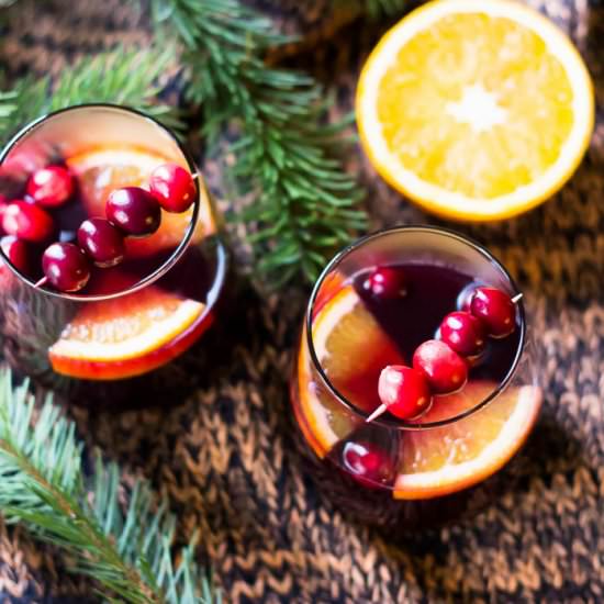 Cranberry Orange Mulled Wine - Recipe photo by KitchenHighlights