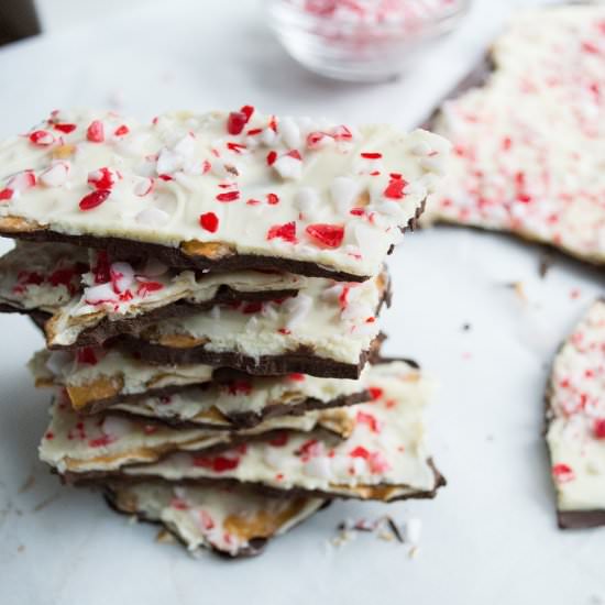 Pretzel Peppermint Bark - Recipe photo by superman cooks