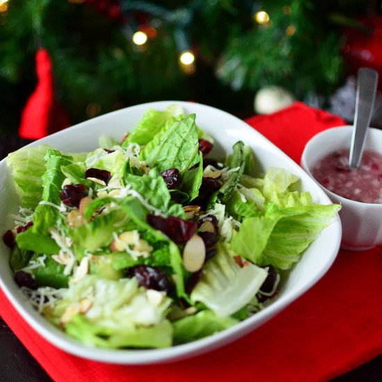 Almond Salad w/ Red Onion Dressing - Recipe photo by simplesweetsavory