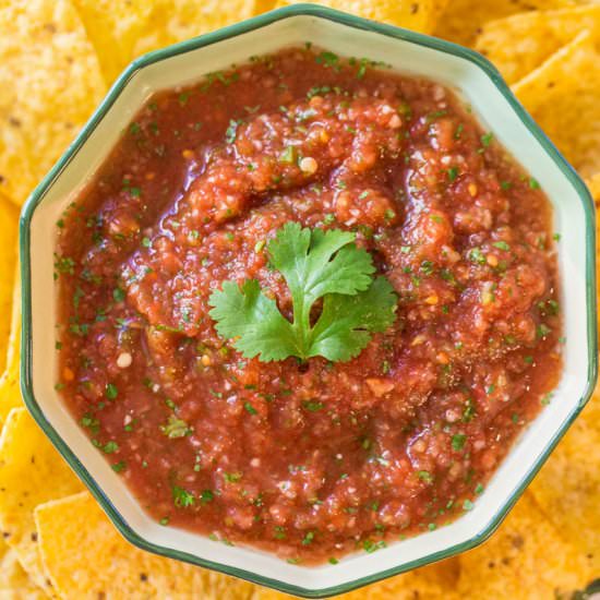 Easy Restaurant-Style Blender Salsa - Recipe photo by Averie