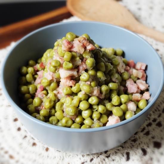 Bacon and Peas - Recipe photo by budgetpantry.com