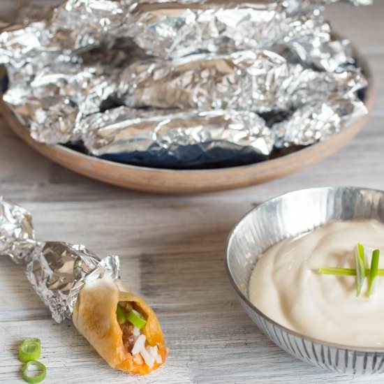Mini Burritos - Recipe photo by KitchenSanctuary