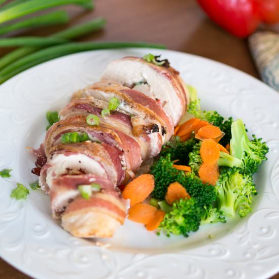 Mouthwatering Bacon Wrapped Chicken - Recipe photo by Delicious Meets Healthy