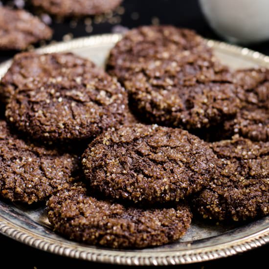 Double Chocolate Molasses Crinkles - Recipe photo by cookingalamel