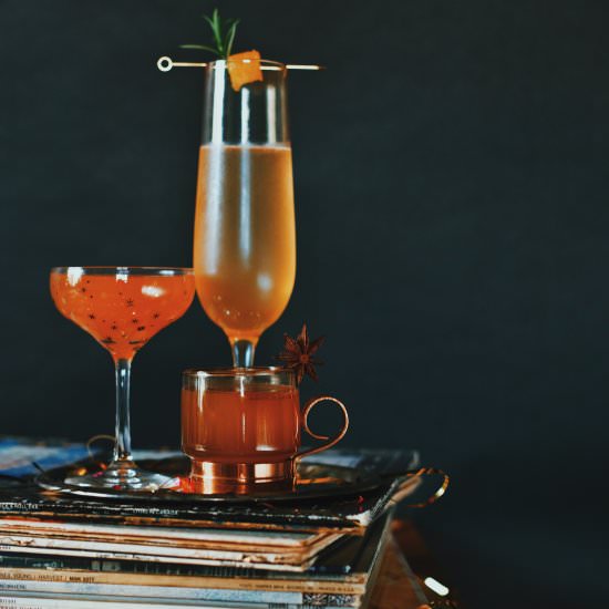 PINEAPPLE NEW YEARS COCKTAIL - Recipe photo by dinexdesign